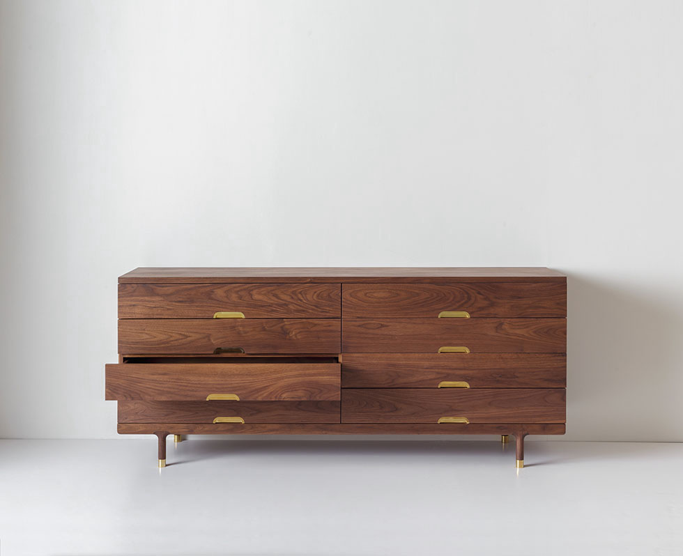 Simple Dresser Modern Solid Wood Dresser Kalon Studios US